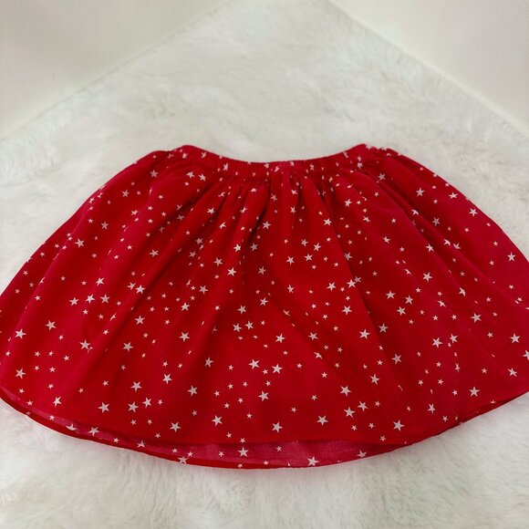 GAP Kids Girls Red Star Print Skirt - Picture 1 of 4